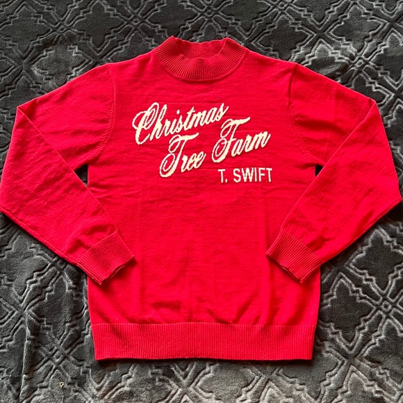 Taylor Swift Sweaters - Rare Taylor Swift size M Christmas Tree Farm Christmas Sweater